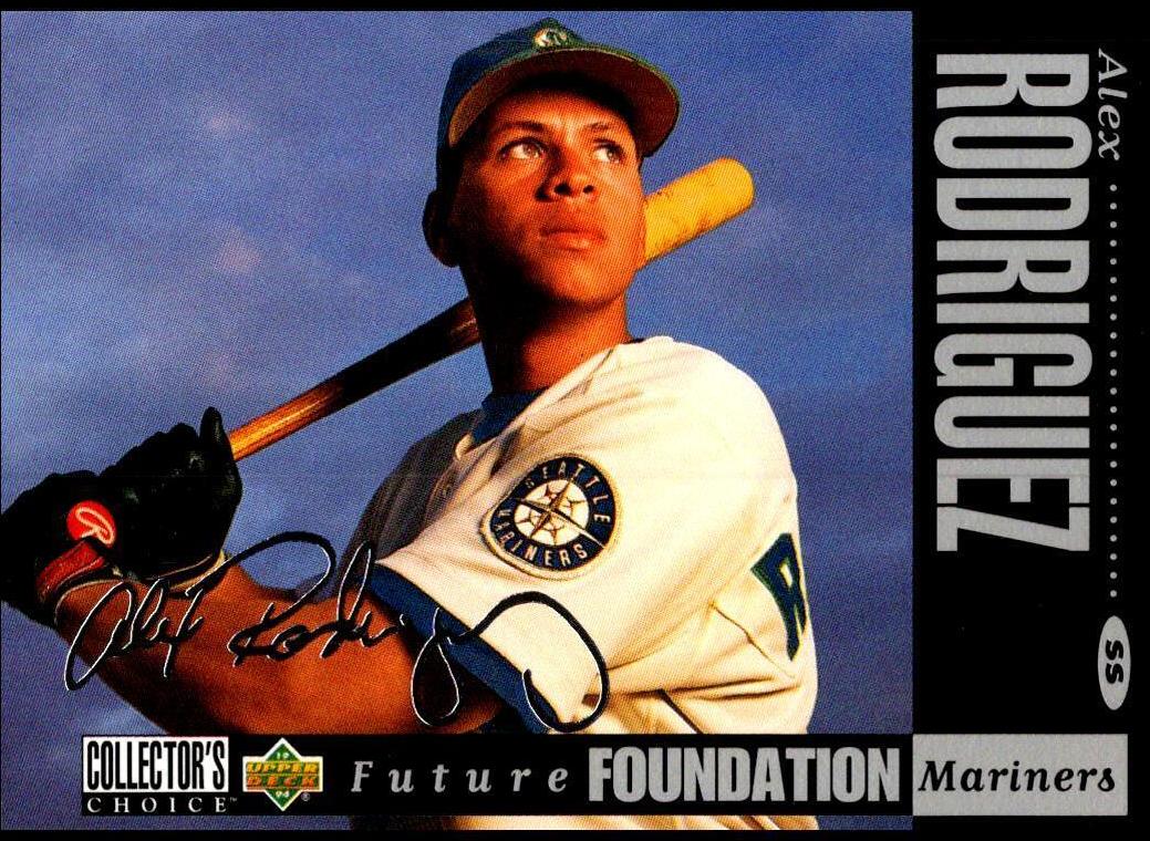 1994 Upper Deck Collector's Choice Baseball Silver Signature Alex Rodriguez #647 PSA 8