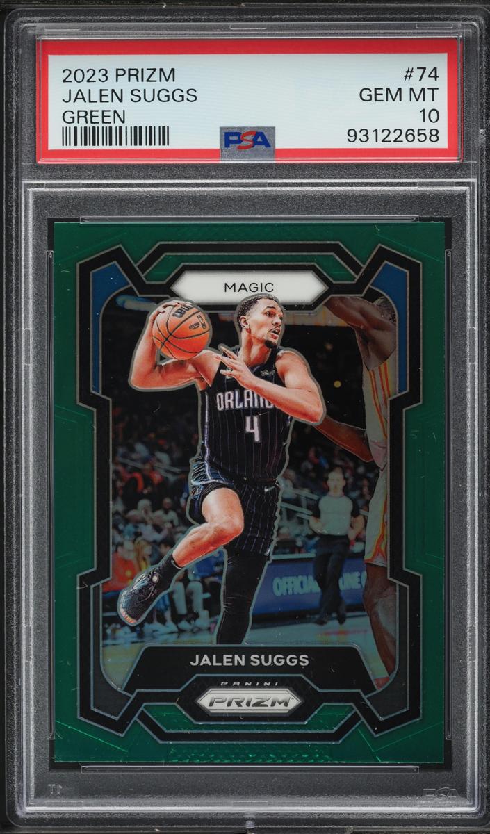 2023 Panini Prizm Basketball Green Jalen Suggs #74 PSA 9