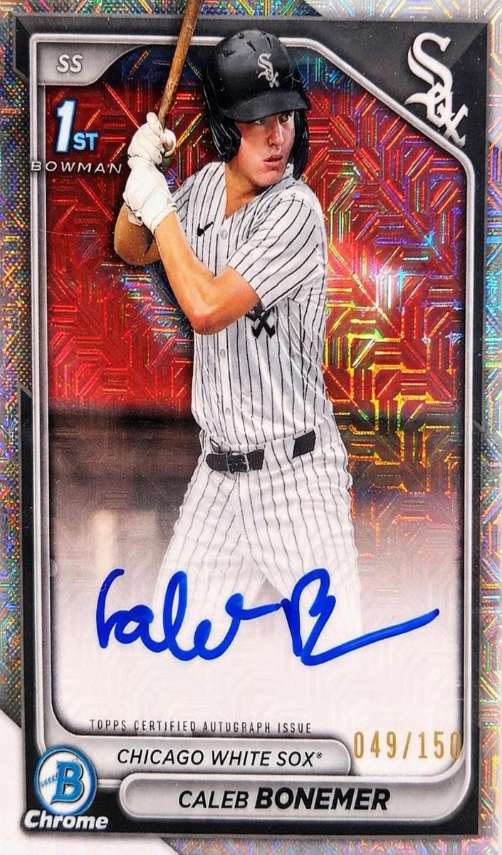 2024 Bowman Draft Chrome Baseball HTA Choice Refractor Caleb Bonemer #CPA-CBO PSA 10
