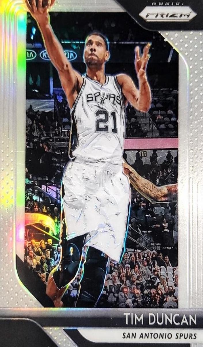 2018 Panini Prizm Basketball Prizms Silver Tim Duncan #225 PSA 9