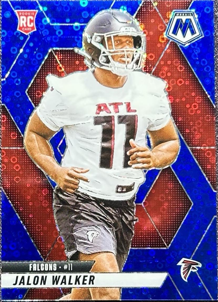 2025 Panini Mosaic Football No Huddle Blue Jalon Walker #377