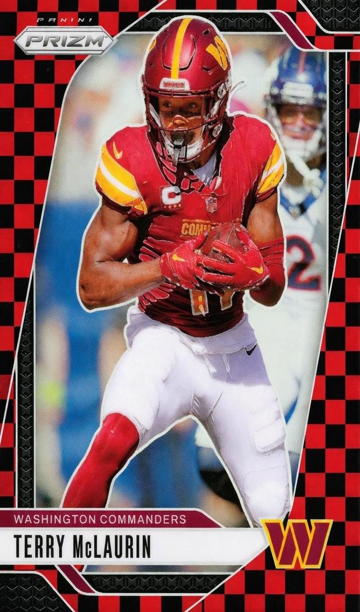 2024 Panini Prizm Football Black and Red Checker Terry McLaurin #289