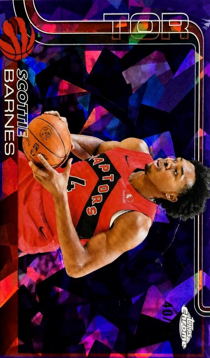 2025 Topps Chrome Sapphire Basketball Purple Scottie Barnes #203