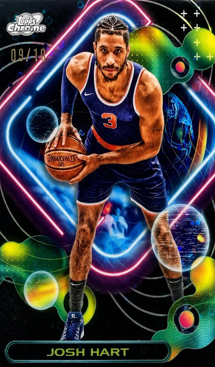 2023 Topps Cosmic Chrome Basketball Black Eclipse Refractor Josh Hart #187