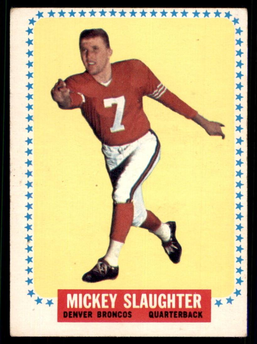 1965 Topps Football Mickey Slaughter #63