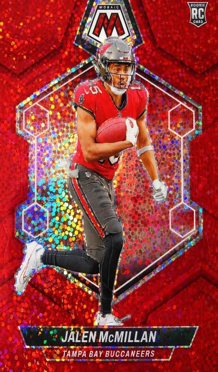 2024 Panini Mosaic Football Red Sparkle Jalen McMillan #373