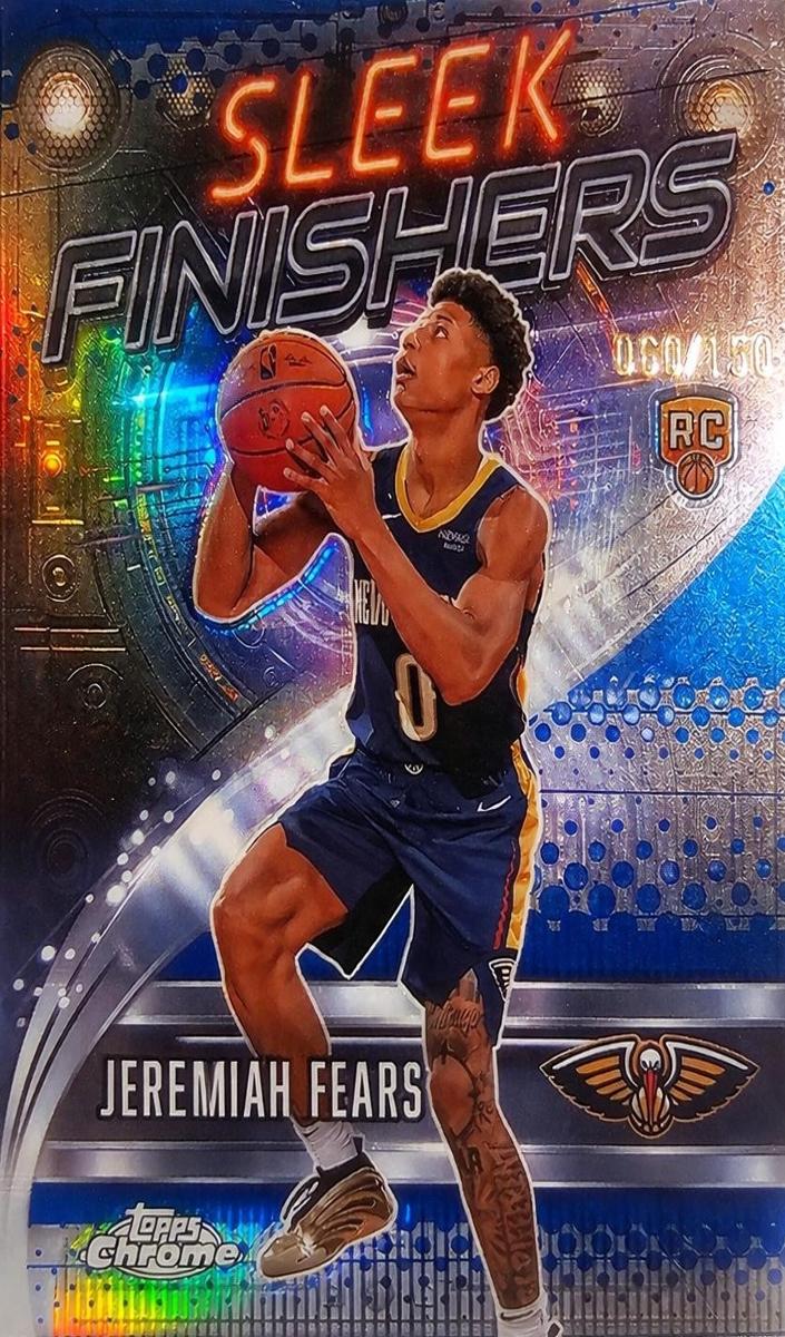 2025 Topps Chrome Basketball Blue Refractor Jeremiah Fears #SF-27