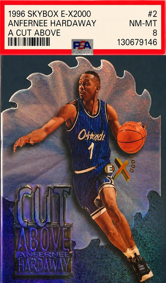 1996 Skybox E-X2000 Basketball Anfernee Hardaway #2 PSA 9