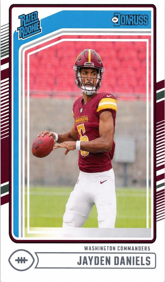 2024 Panini Donruss Football Aqueous Test Jayden Daniels #389 PSA 9