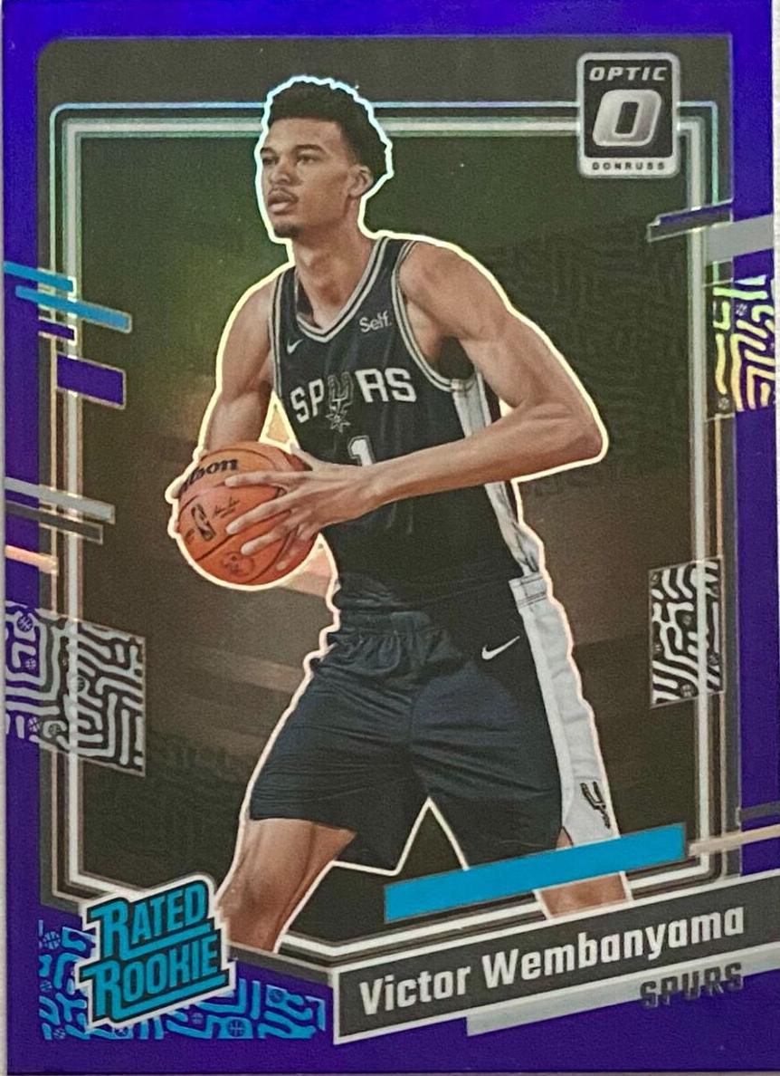 2023 Donruss Optic Basketball Purple Victor Wembanyama #225