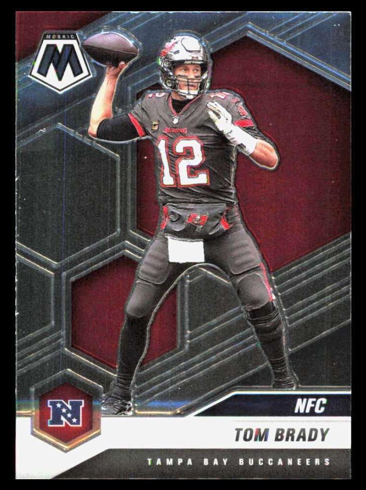 2021 Panini Mosaic Football Tom Brady #201 PSA 9