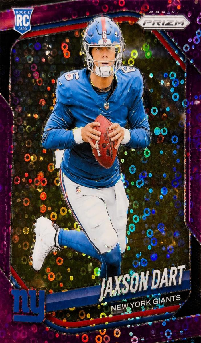 2025 Panini Prizm Football No Huddle Purple Jaxson Dart #332