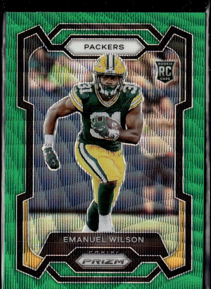 2023 Panini Prizm Football Green Wave Emanuel Wilson #335