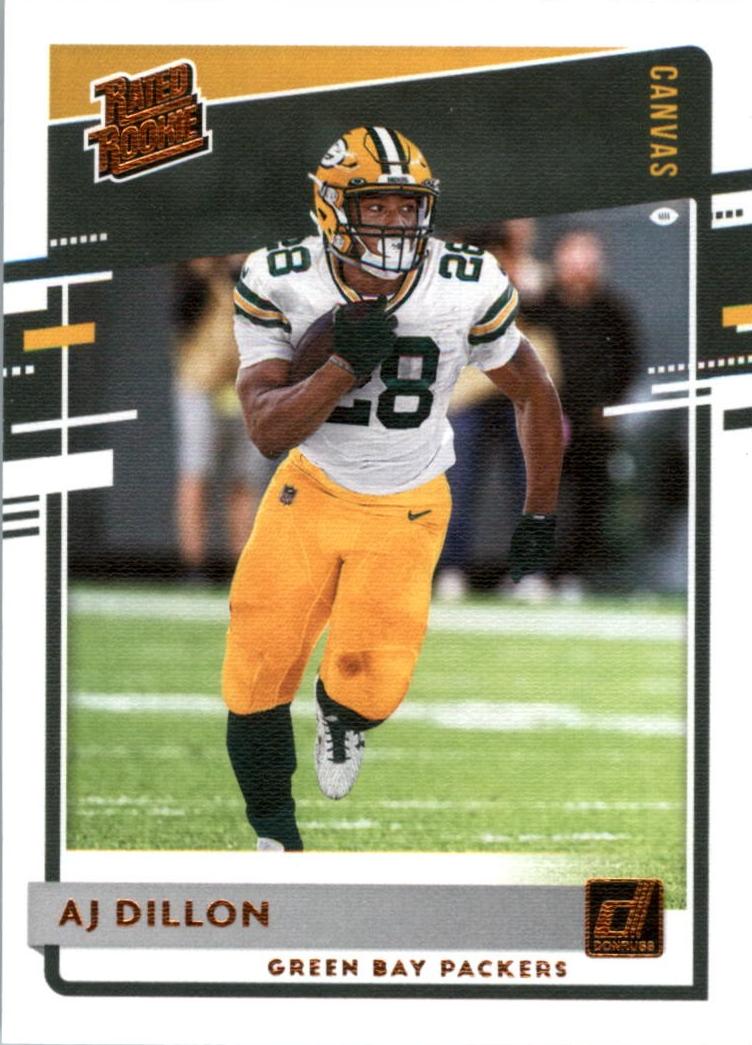 2020 Panini Donruss Football Canvas AJ Dillon #324