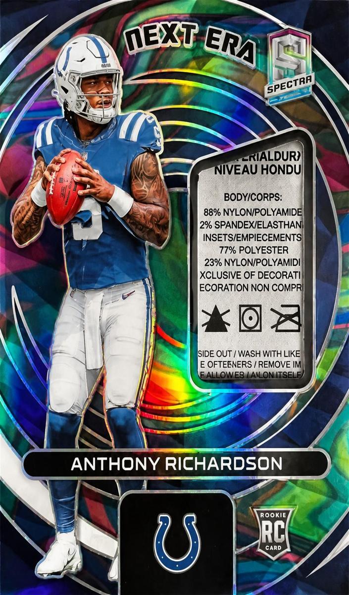 2023 Panini Spectra Football Neon Marble Anthony Richardson #NE-ARI