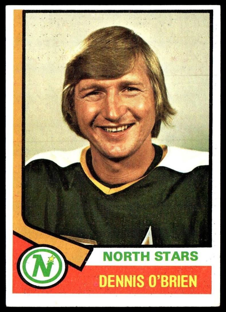 1974 Topps Hockey Dennis O'Brien #96 PSA 8.5
