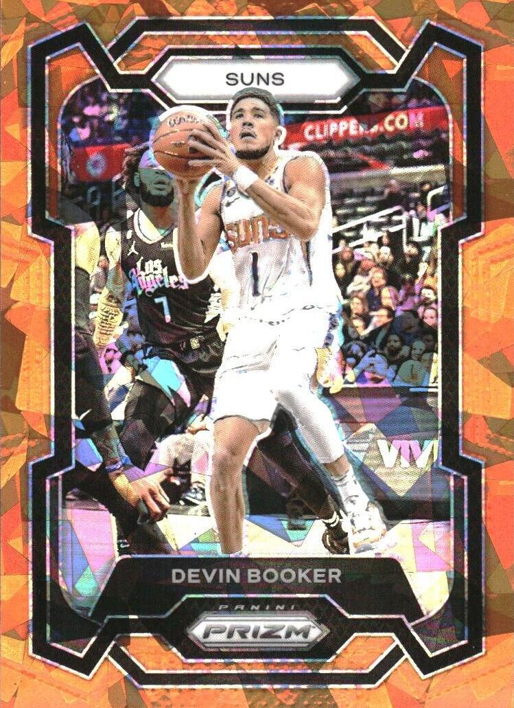 2023 Panini Prizm Basketball Orange Ice Devin Booker #58 PSA 9
