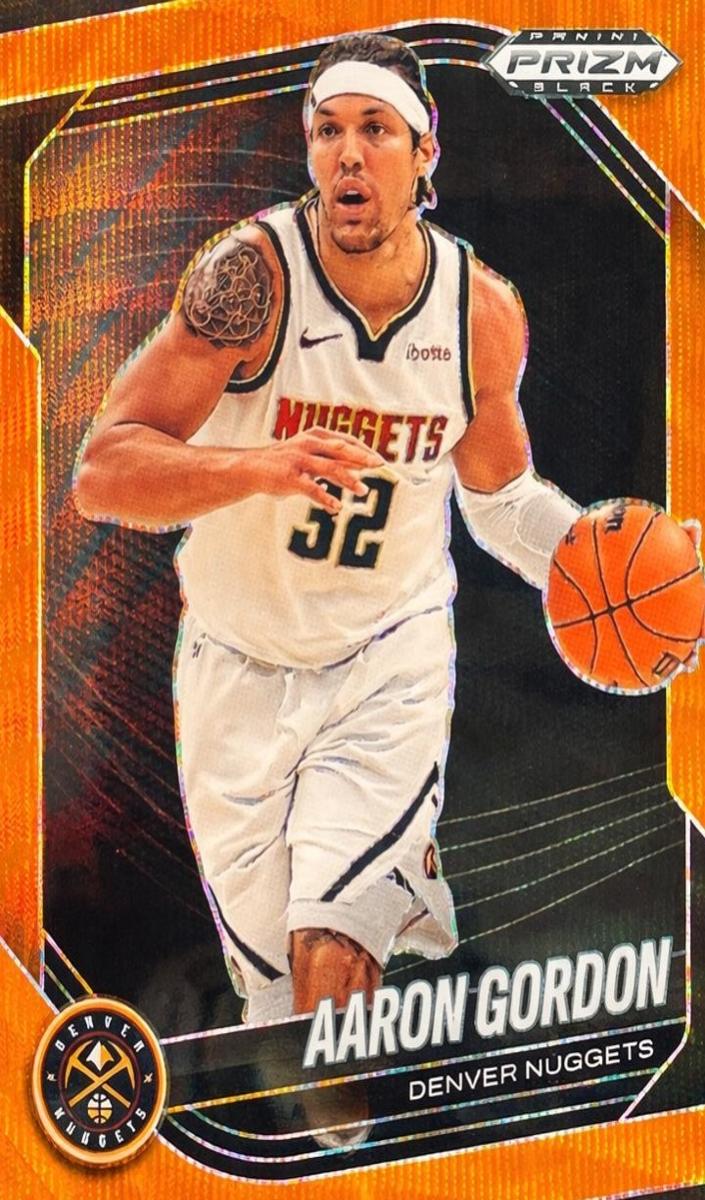 2024 Panini Prizm Black Basketball Orange Wave Aaron Gordon #56