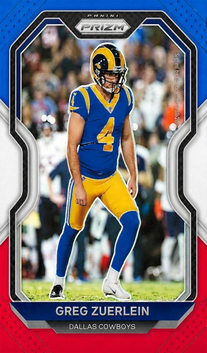 2020 Panini Prizm Football Red White and Blue Prizm Greg Zuerlein #279
