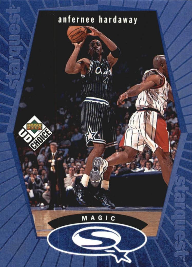 1998 Upper Deck Choice Basketball Blue Anfernee Hardaway #SQ19