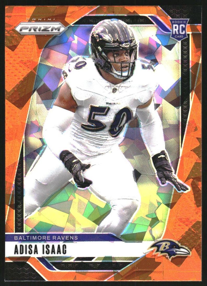 2024 Panini Prizm Football Orange Ice Adisa Isaac #302