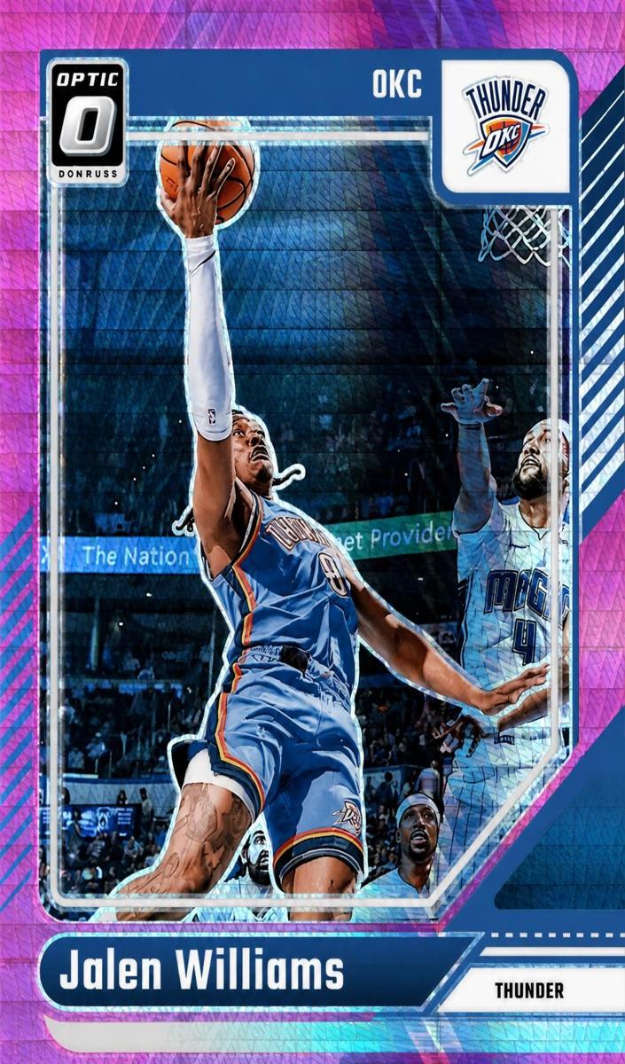 2024 Donruss Optic Basketball Hyper Pink Jalen Williams #225