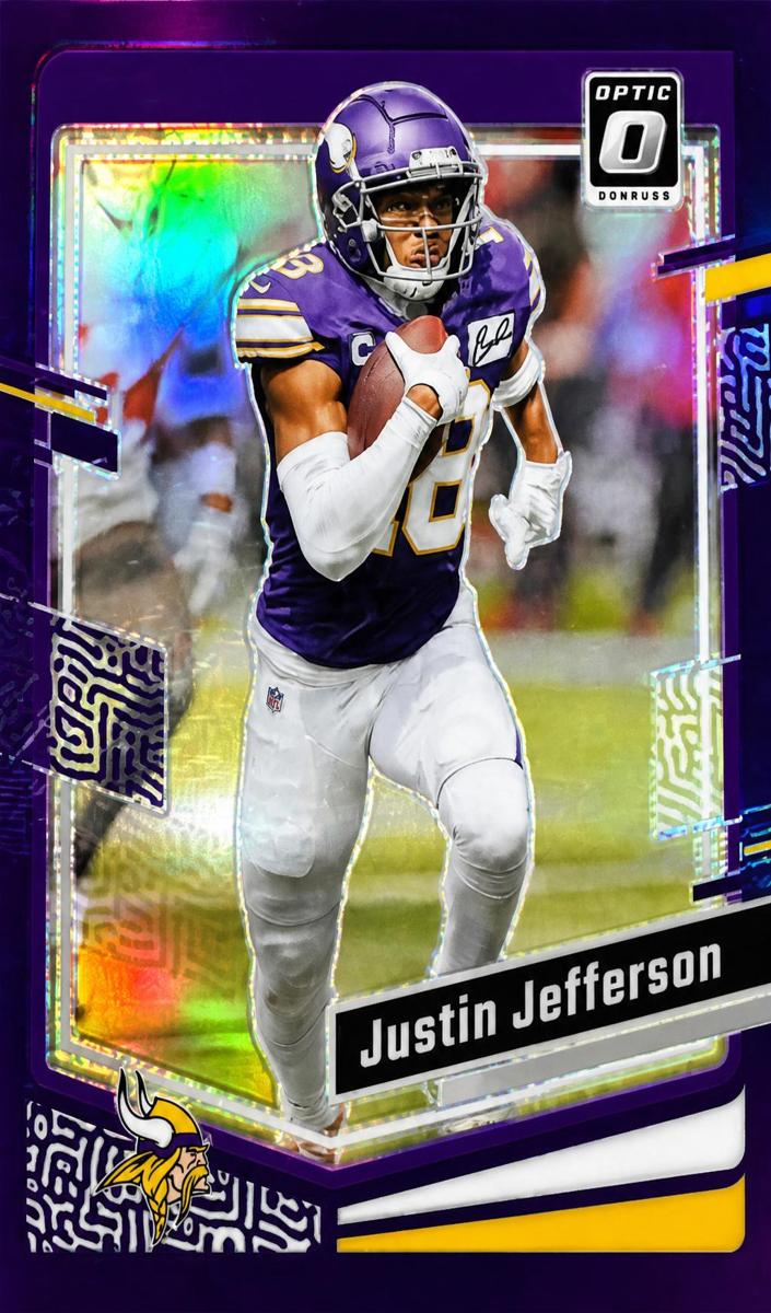 2023 Donruss Optic Football Purple Justin Jefferson #125 SGC 9.5