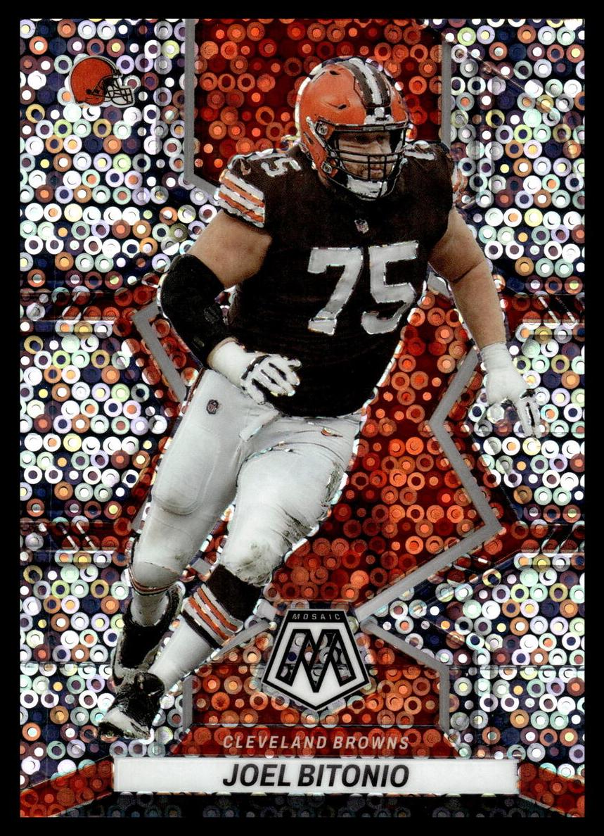 2022 Panini Mosaic Football No Huddle Silver Joel Bitonio #225