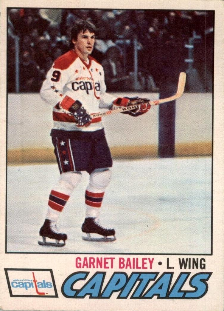 1977 O-Pee-Chee Hockey Garnet Bailey #196 PSA 9