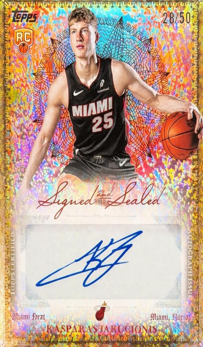 2025 Topps Basketball Gold Holo Foil Kasparas Jakucionis #BSI-KJ