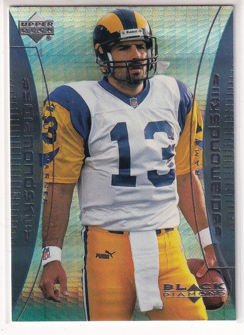 1999 Upper Deck Black Diamond Football Kurt Warner #S5 BGS 9