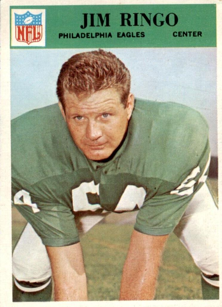 1966 Philadelphia Football Jim Ringo #141 PSA 5
