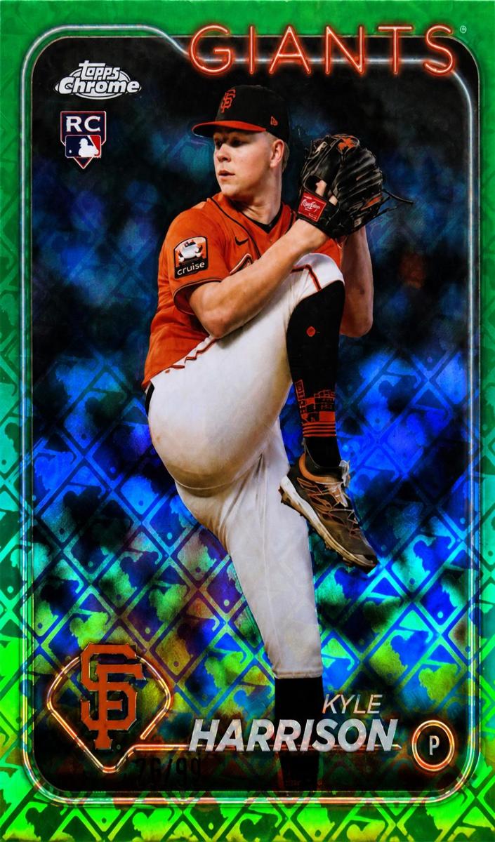 2024 Topps Chrome Logofractor Baseball Green Kyle Harrison #191