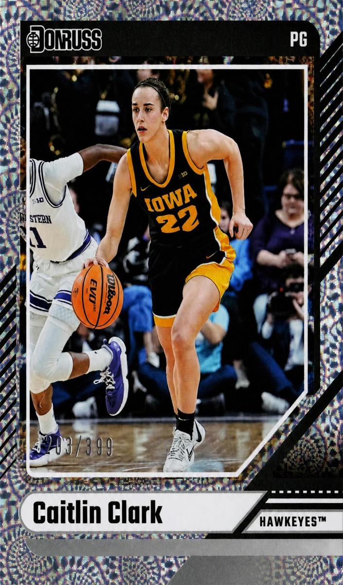 2024 Panini Caitlin Clark Collection Basketball Vortex Caitlin Clark #8