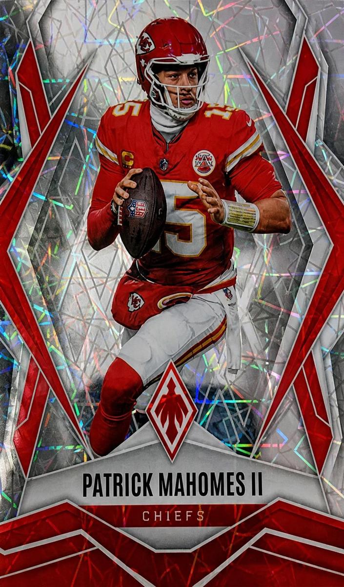 2025 Panini Phoenix Football Silver Lazer Patrick Mahomes II #1