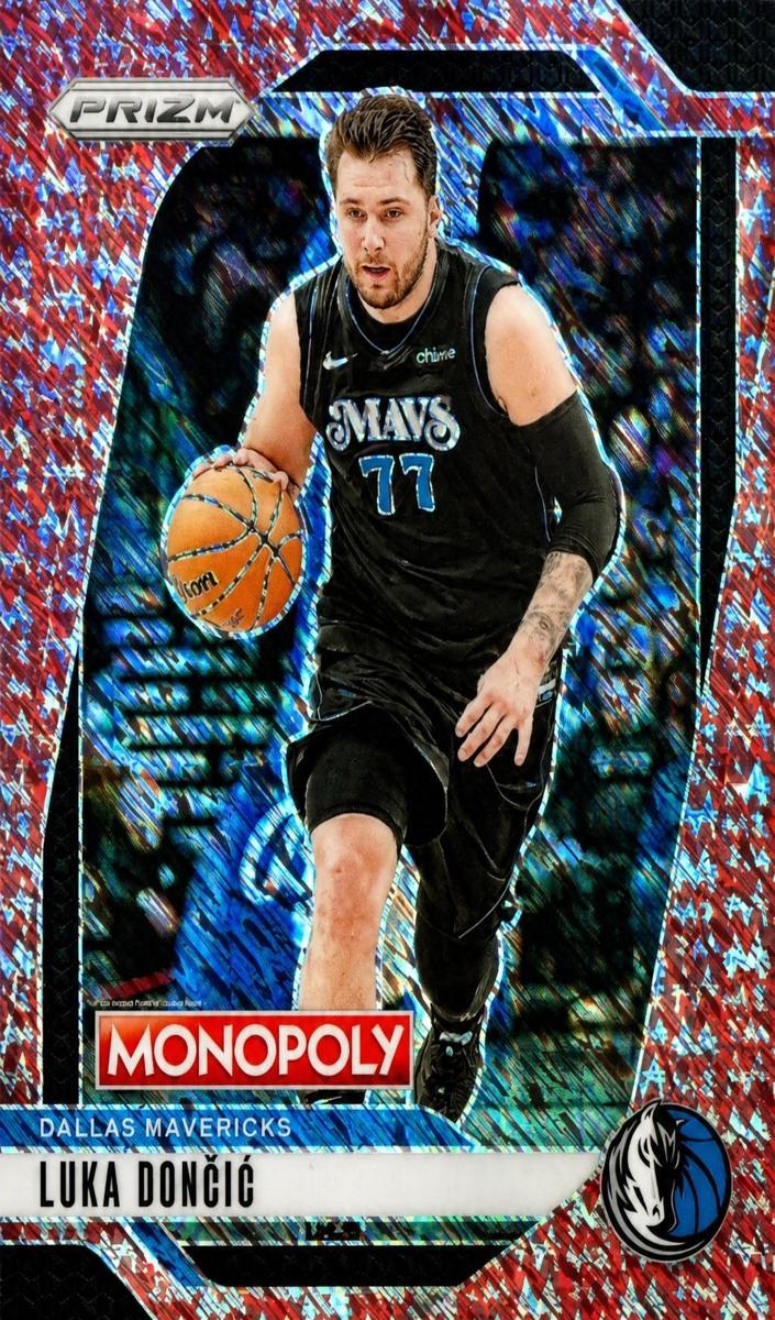 2024 Panini Prizm Monopoly Basketball Red Millionaire Shimmer Luka Doncic #49