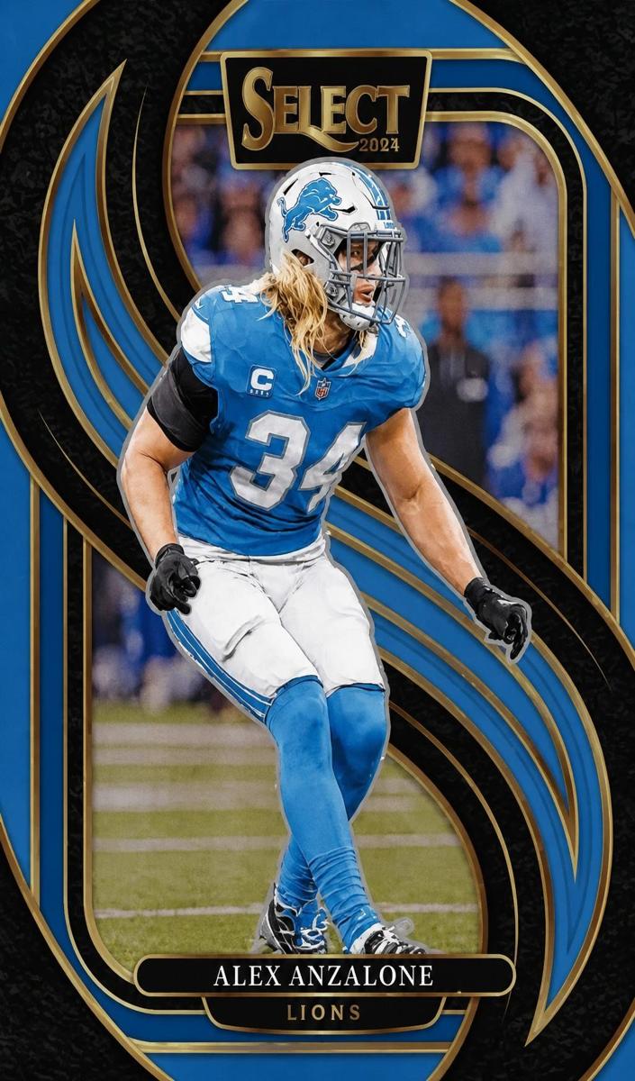 2024 Panini Select Football Light Blue Alex Anzalone #104