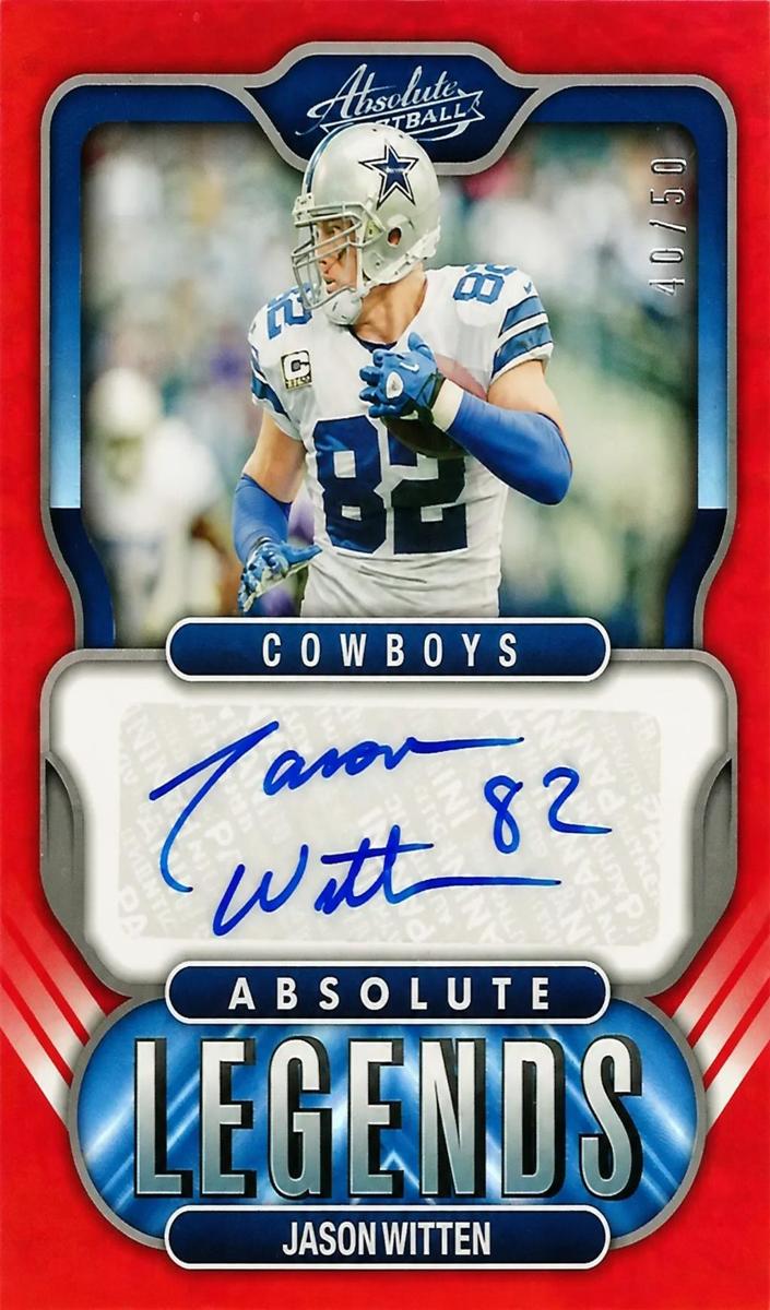 2022 Panini Absolute Football Red Jason Witten #AL-JW BGS 9