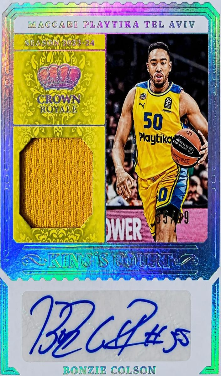 2023 Panini Crown Royale Turkish Airlines EuroLeague Basketball Bonzie Colson #KCJ-COL