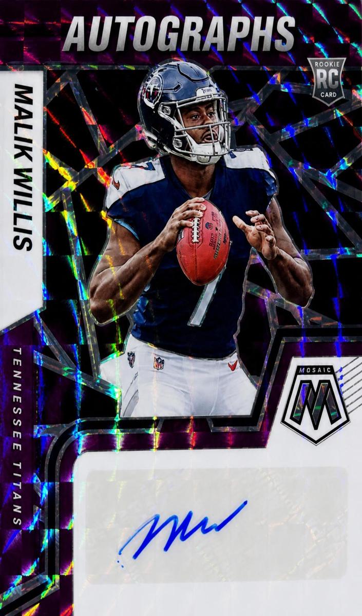 2022 Panini Mosaic Football Purple Malik Willis #RAM-MW PSA 10