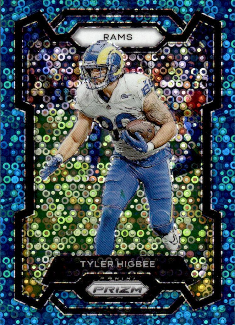 2023 Panini Prizm Football No Huddle Blue Tyler Higbee #170 PSA 9