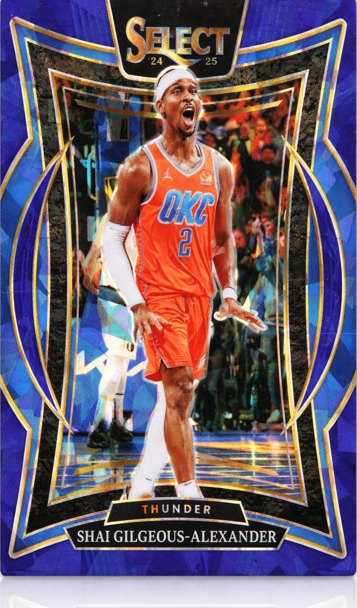 2024 Panini Select Basketball Blue Cracked Ice Shai Gilgeous-Alexander #36