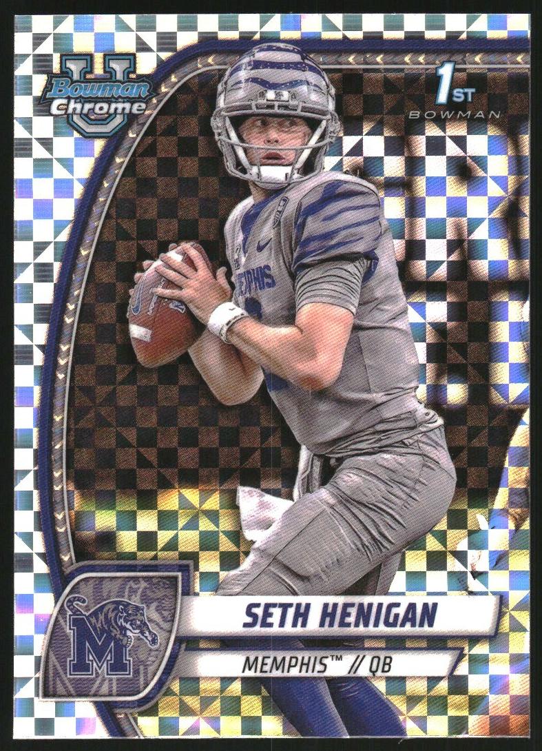 2024 Bowman Chrome University Football X-Fractor Seth Henigan #162