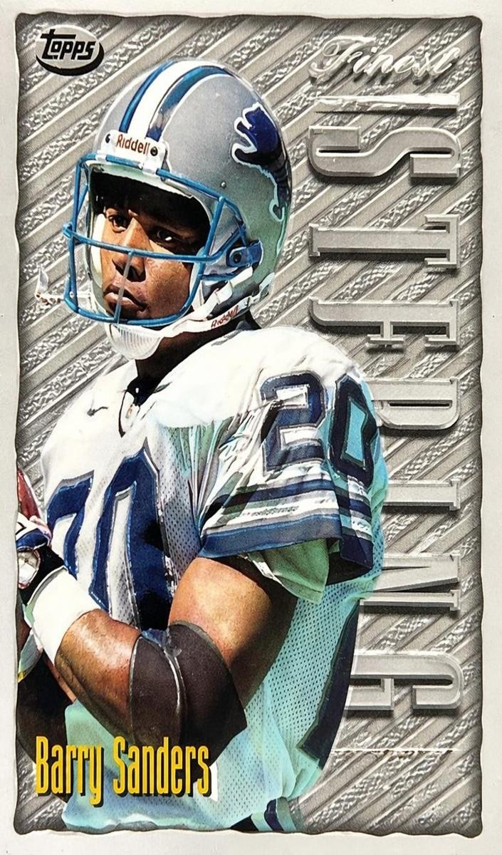 1996 Topps Finest Football Barry Sanders #103