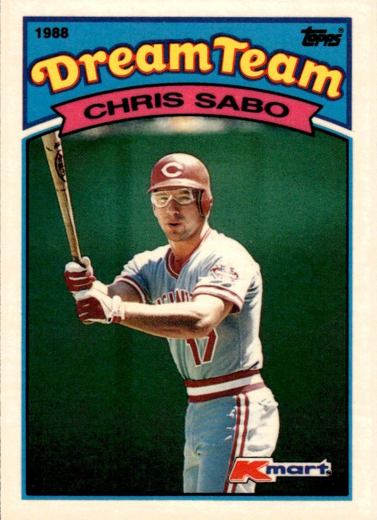 1989 Topps Kmart Dream Team Baseball Chris Sabo #3 PSA 9