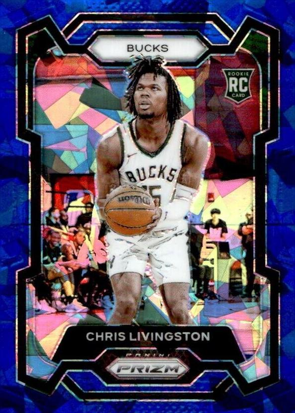 2023 Panini Prizm Basketball Blue Ice Chris Livingston #156