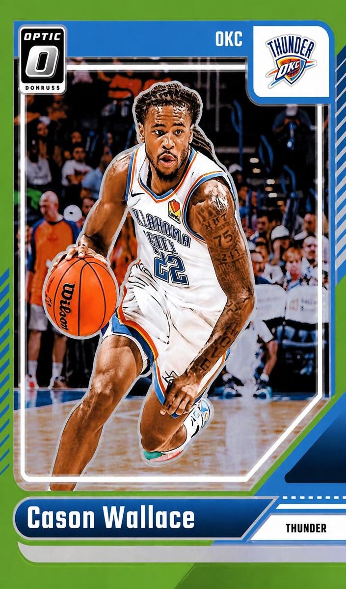 2024 Donruss Optic Basketball Lime Green Cason Wallace #191