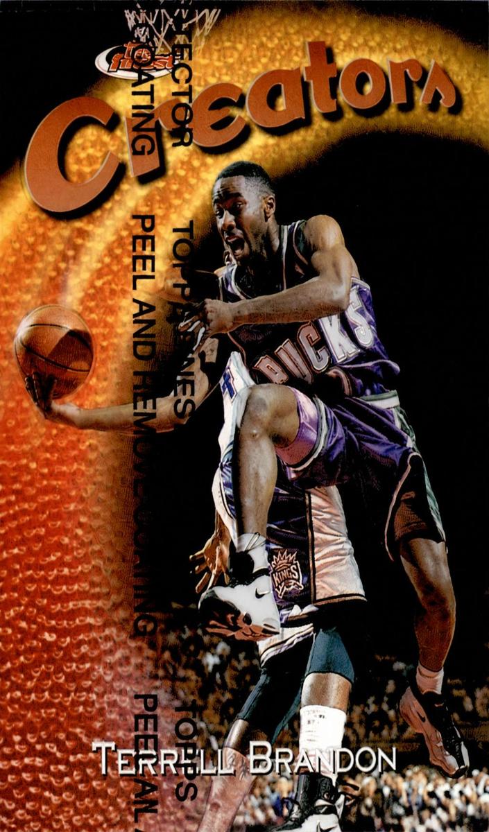 1997 Topps Finest Basketball Refractor Terrell Brandon #257