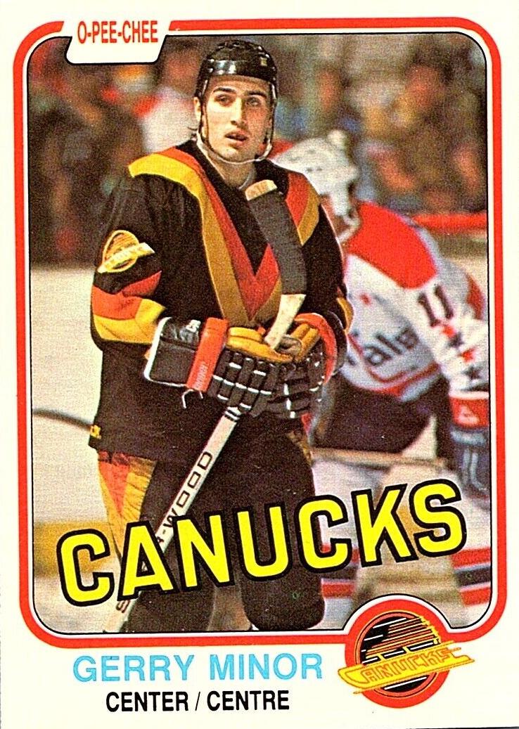1981 O-Pee-Chee Hockey Gerry Minor #342