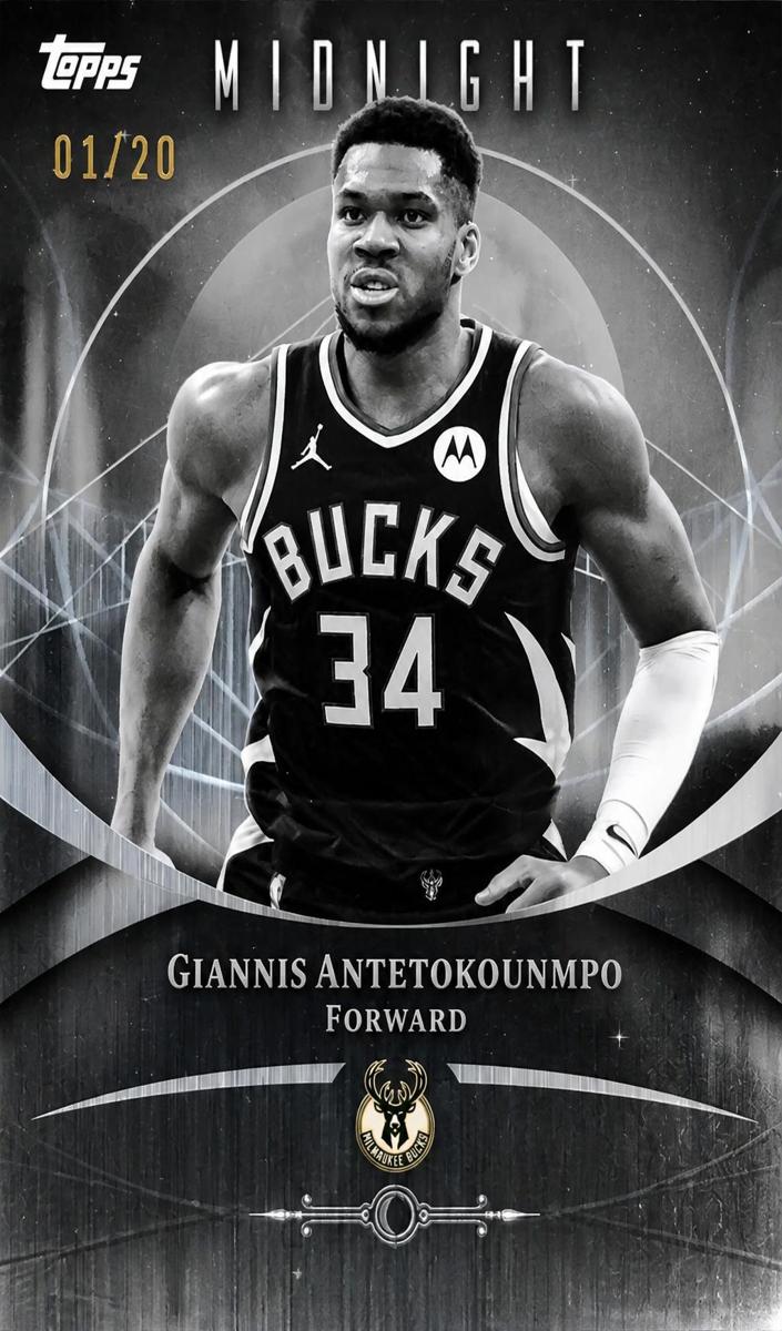 2025 Topps Midnight Basketball Equinox Giannis Antetokounmpo #14